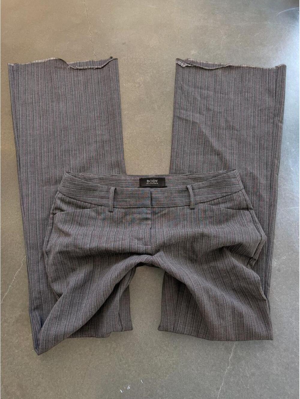Y2K Body by Victoria Christie Fit Pinstripe Trousers